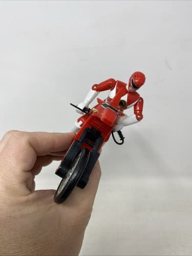 Red Ranger Mighty Morphin Power Rangers T-Rex Battle Bike Complete 1994 Bandai — photo 4
