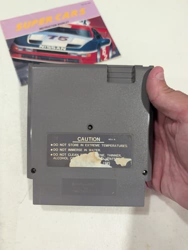 Super Cars (Nintendo NES, 1991) Game Cart & Manual, Tested & Working — photo 3