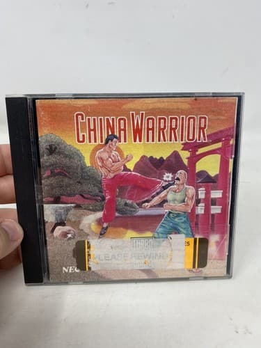 Vintage TurboGrafx 16 China Warrior 1989 NEC Video Game Cartridge CIB Complete 