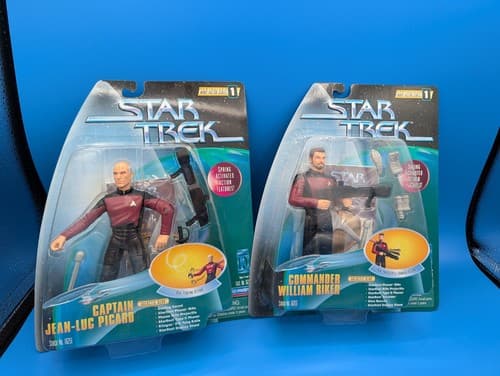Playmates Star Trek Warp Factor Series 1 Lot Picard Riker Brand New