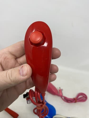 Lot Of 2 Nintendo Wii 2 In 1 Motion Plus Controllers Pink Blue 3rd Party Nunchuk — photo 8