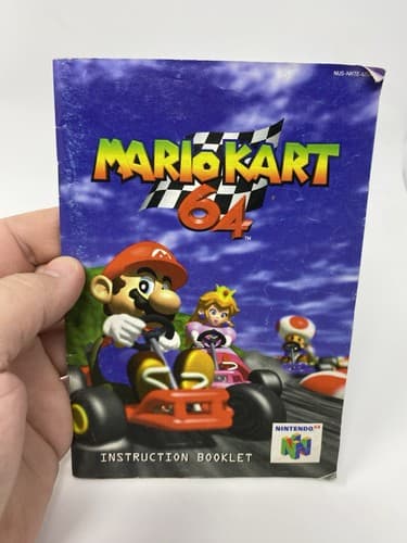 Mario Kart 64 - N64 Nintendo 64 Instruction Manual Only⭐