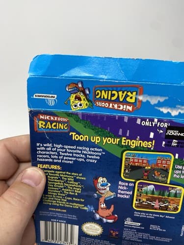 Nicktoons Racing (Nintendo Game Boy Advance GBA) Box Only No Game — photo 8