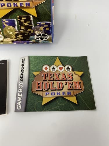 Texas Hold'em Poker Nintendo Game Boy Advance GBA BOX & Manual ONLY no Game — photo 9