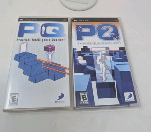 PQ: Practical Intelligence Quotient 1 & 2 Sony PSP Complete with Manual (CIB)