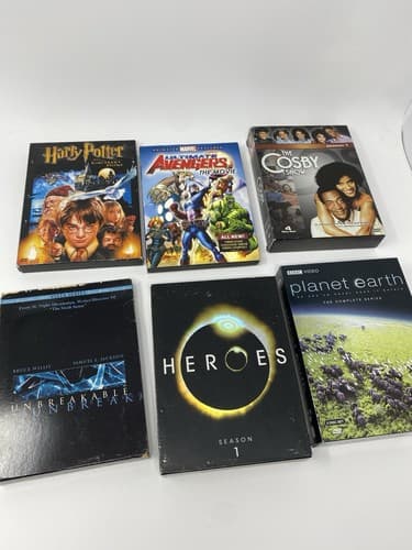 Lot Of 6 DVD Lot Harry Potter Heroes Cosby Planet Heroes Unbreakable Avengers — photo 6