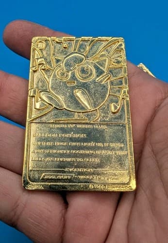 1999 Pokemon 23K Gold Plated Trading Cards Mewtwo & Jigglypuff Burger King — photo 5