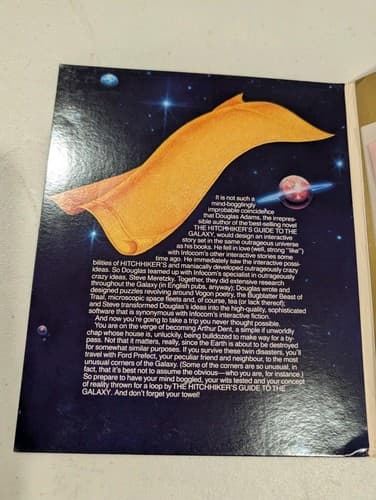 Hitchhikers Guide to the Galaxy  IBM PC Floppy Infocom 5.25 — photo 5