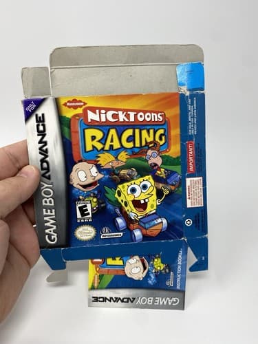 Nicktoons Racing (Nintendo Game Boy Advance GBA) Box Only No Game