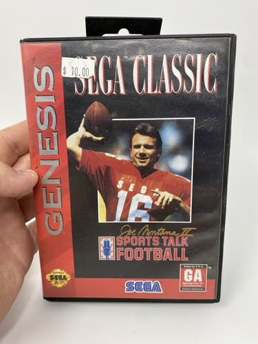 Joe Montana II Sports Talk Football Sega Genesis 1991 CIB Complete