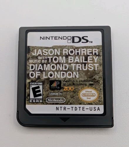 Diamond Trust Of London Nintendo DS, Very Rare, Jason Rohrer, Tom Bailey CIB — photo 6
