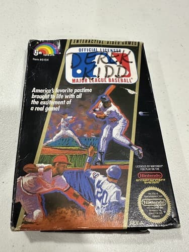 Major League Baseball (1988) - MLB - Nintendo NES - Game And Box, See Photos 
