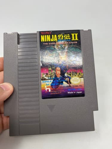 Ninja Gaiden II 2 The Dark Sword of Chaos Nintendo NES Tested Authentic Clean — photo 4