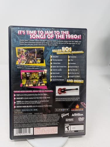 Guitar Hero Encore Rocks the 80's PS2 PlayStation 2 - Game, Game And Manual — photo 2