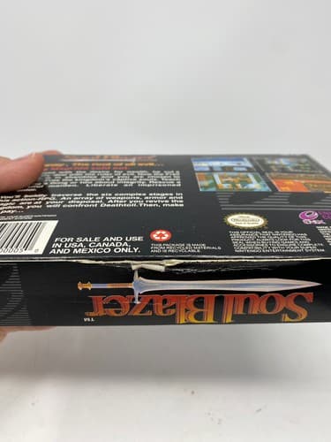 Soul Blazer SNES Complete CIB Complete Game Box Manual Poster Authentic Tested — photo 9