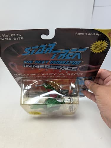 Star Trek The Next Generation Innerspace  Klingon Bird of Prey Mini Playset Worf — photo 3