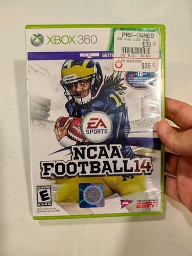 NCAA Football 14 Xbox 360 Case Only, No Game No Manual 