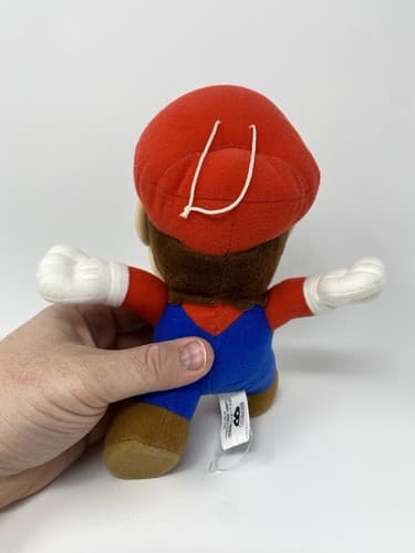 Rare 2008 Nintendo Popco Corgi Super Mario Bros. 8” Mario Running Plush Toy N64 — photo 4
