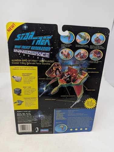 Star Trek The Next Generation Innerspace  Klingon Bird of Prey Mini Playset Worf — photo 5