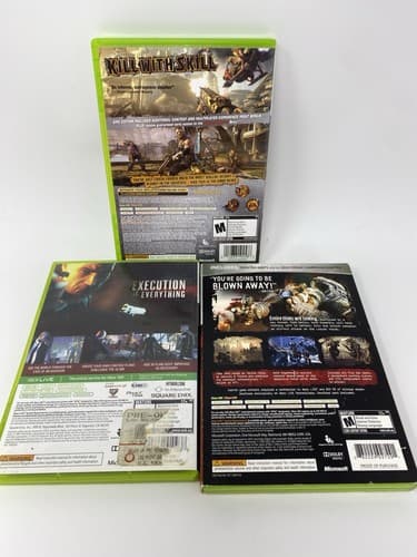 Lot Of 3 Xbox 360 Games Bulletstorm Epic Edition Hitman Gears Of War 2 Platinum — photo 2
