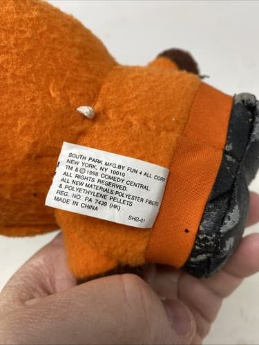 South Park Plush Kenny 1998 Fun 4 All Comedy Central Pet Free Smoke Free — photo 6