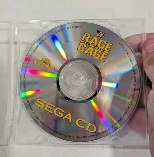 WWF Rage in the Cage - Sega CD Game Disc Only Tested