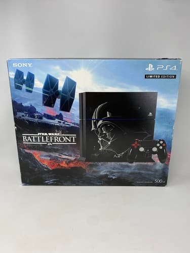 Sony PS4 Star Wars Battlefront Darth Vader Limited Edition 500GB Console CIB