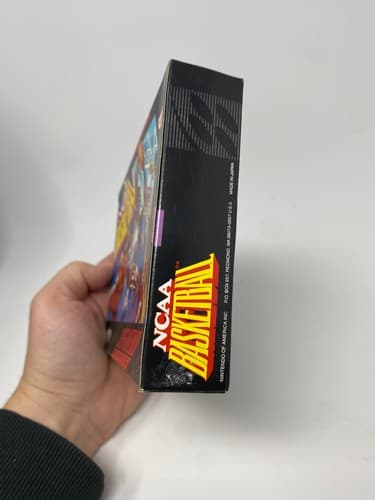NCAA Basketball Super Nintendo SNES Complete Game, Box & Manual READ — photo 3