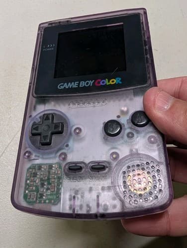 Nintendo Game Boy Color Handheld System Atomic Purple ~ Working w/ Sound — photo 6