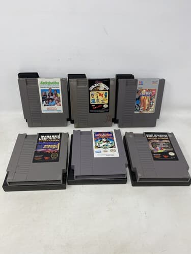 Lot Of 6 Nintendo NES Carts Wheel Of Fortune Jeopardy Monopoly Cali Ships Fast