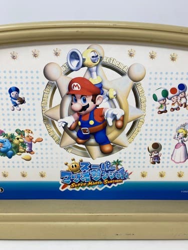 Super Mario Sunshine Kurogane Desk Panel Frame w 4 Inserts Nintendo Sanrio Japan — photo 3