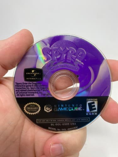 Spyro: Enter the Dragonfly (Nintendo GameCube, 2002) Disc Only Tested