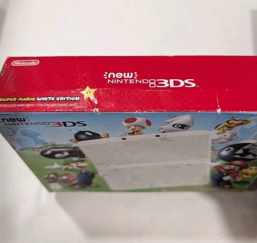 New Nintendo 3DS Super Mario White Edition  Box And Shell Only — photo 3