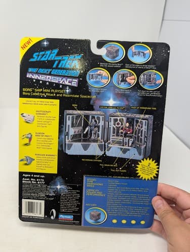 Star Trek Next Generation Innerspace Borg Ship Mini Playset Picard Playmates — photo 4