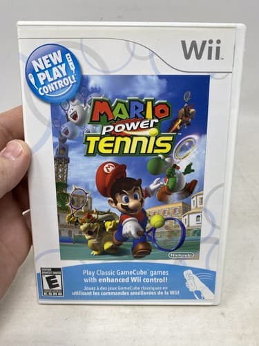 Nintendo New Play Control Mario Power Tennis Wii Complete CIB Tested Ships Fast