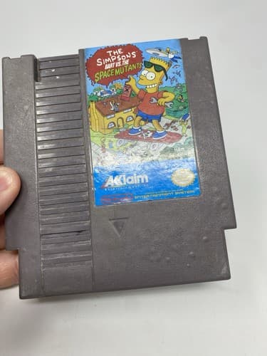 The Simpsons: Bart vs. The Space Mutants (Nintendo NES, 1991) AUTHENTIC | TESTED — photo 4