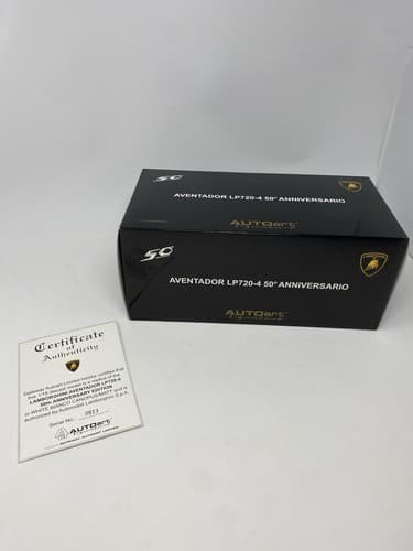 Autoart 1/18 Lamborghini Aventador Lp720-4 50Th Anniversary White Perfect New