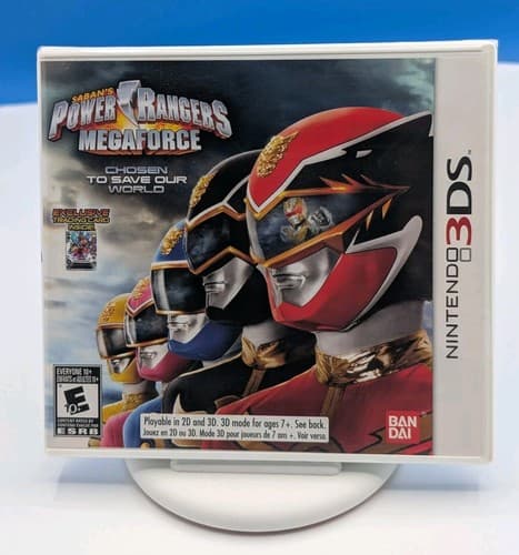 Power Rangers Megaforce Original Print w/Trading Card 3DS US NTSC Factory Sealed