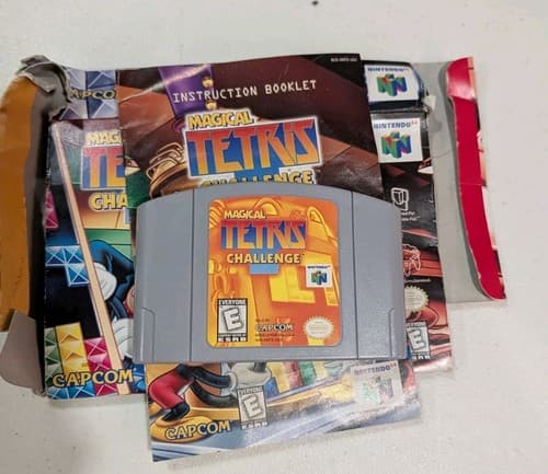 Magical Tetris Challenge Game, Manual & Rough Box N64 | Tested Working, Nintendo — photo 2