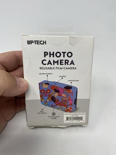Uptech 35mm Reusable Film Camera Flower Design Pretty Unused Open Box