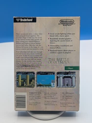 The Battle of Olympus NES Nintendo, Complete CIB Tested With Extra Inserts — photo 2
