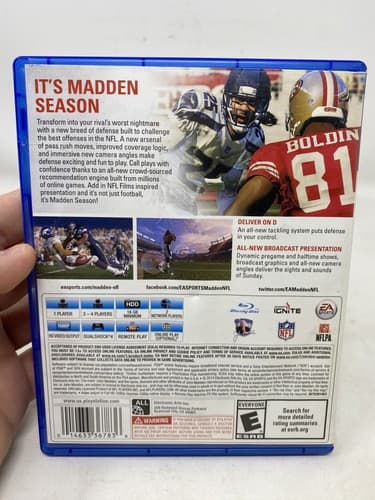 Madden NFL 15 (Sony PlayStation 4, 2014) Tested Ships Fast Game & Case — photo 2