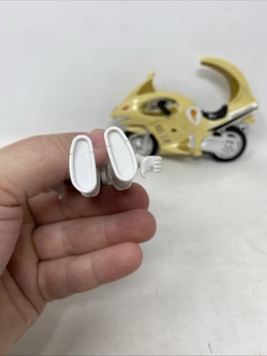 Mighty Morphin Power Rangers MMPR - White Ranger & Shark Cycle 1995 Bandai — photo 7