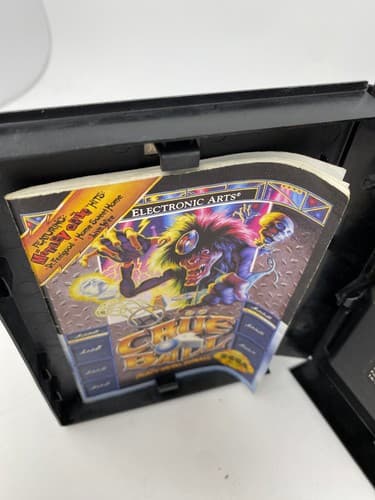 J4 Crüe Ball: Heavy Metal Pinball (Sega Genesis, 1992) CIB Complete Authentic — photo 7
