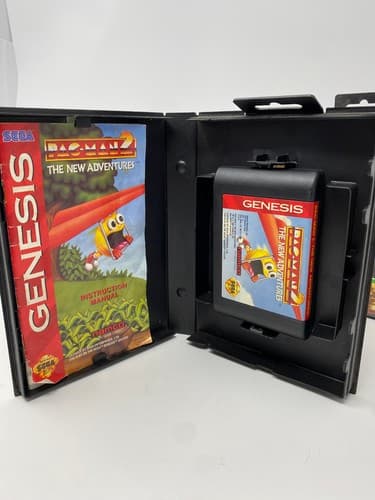 Ms. Pac-Man & Pac-man 2 SEGA Genesis Tested Authentic CIB & Game and Case — photo 6