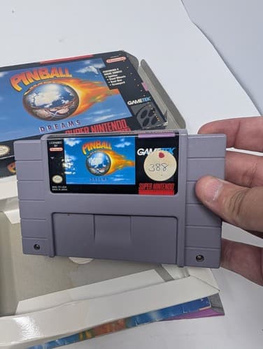 Pinball Dreams (SNES, 1994) CIB MANUAL AND INSERTS Tested — photo 8