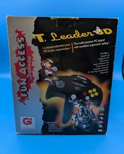 T Leader 3D PC Controller Guillemot Complete CIB Rare