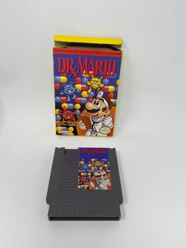 Dr. Mario Nintendo NES Game Cartridge + Box Authentic No Manual 1990 — photo 7