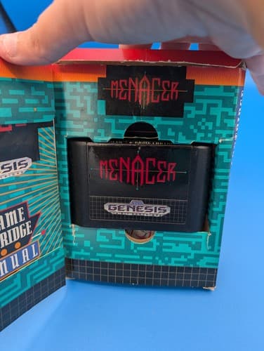 Sega Genesis Menacer 6 Game Cartridge with Original Box and Cartridge — photo 5