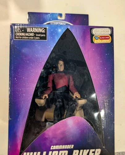 Star Trek Commander William Riker w/ Command Chair TNG 2007 NEW in box — photo 3